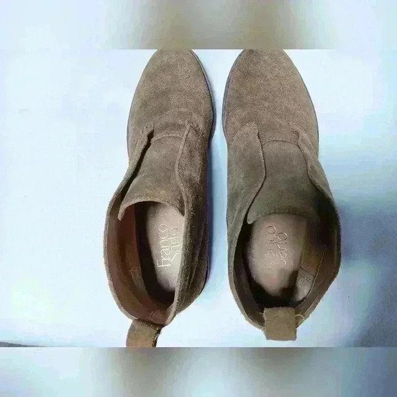 Franco Sarto Suede Leather  Pull on Ankle boots. Ladies size 7 - Picture 7 of 8